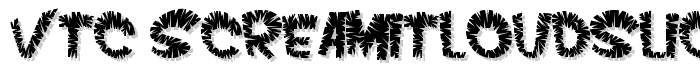 VTC ScreamItLoudSliced Regular font